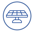 Ícone mostrando Painéis | Kits Energia Fotovoltaica