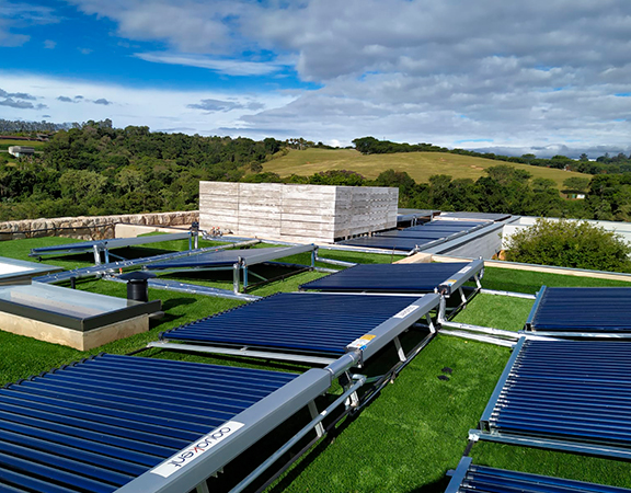 Aquecimento solar a vácuo