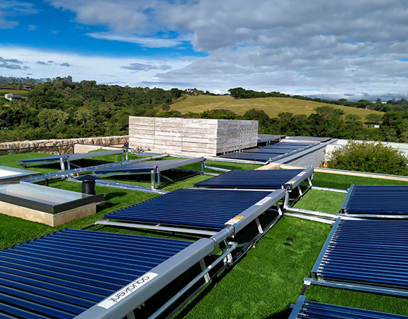 Placa solar para piscina